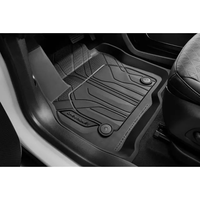 Chevrolet Floor Liners - Front & Rear Premium All Weather, Chevrolet Script, Jet Black 427939966