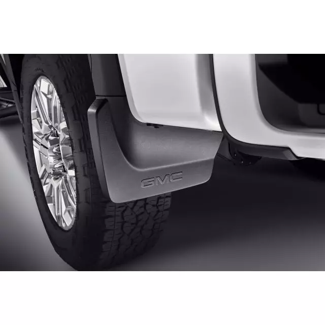 GMC Splash Guards - Rear Moulded, Black for 2020-2023 Sierra 2500 HD & 3500 HD 84254761