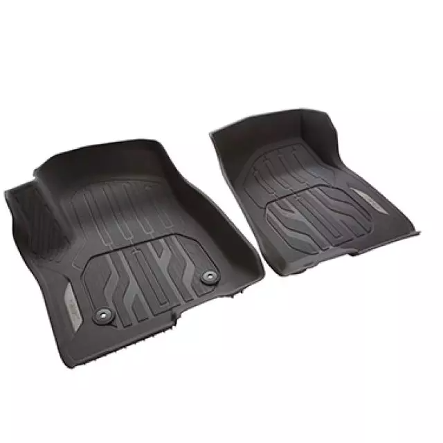 GMC 2019-2022 Sierra Floor Liners - Front Premium All Weather, With Console, GMC Logo, Dark Ash Grey 84333605