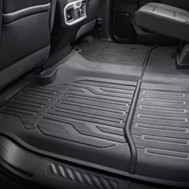 GMC 2019-2023 Sierra 1500, 2500 HD, 3500 HD Floor Liners - Second-Row Premium All Weather, Jet Black 84333637