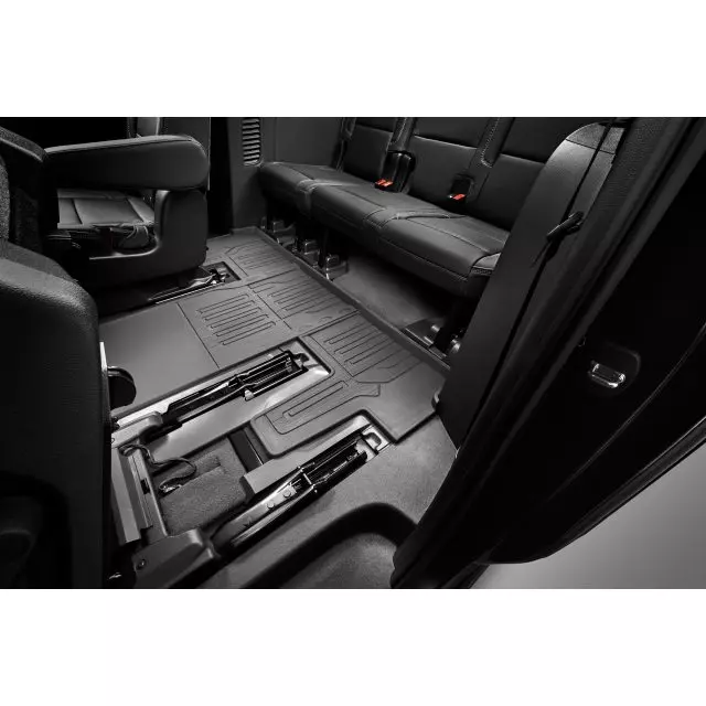 GMC Floor Liners - Third Row Premium All Weather, Capitain's, Jet Black for 2021-2023 Yukon 84646761