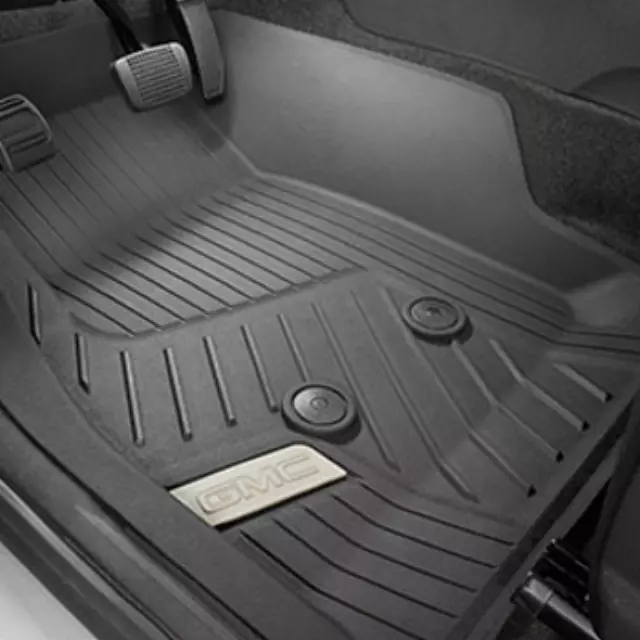 GMC Floor Liners - Front Premium All Weather, GMC Logo, Jet Black for 2016-2022 Canyon 84708359