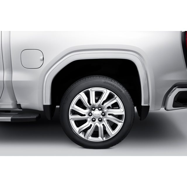 GMC fender flares - front & rear, white frost tricoat 84828575