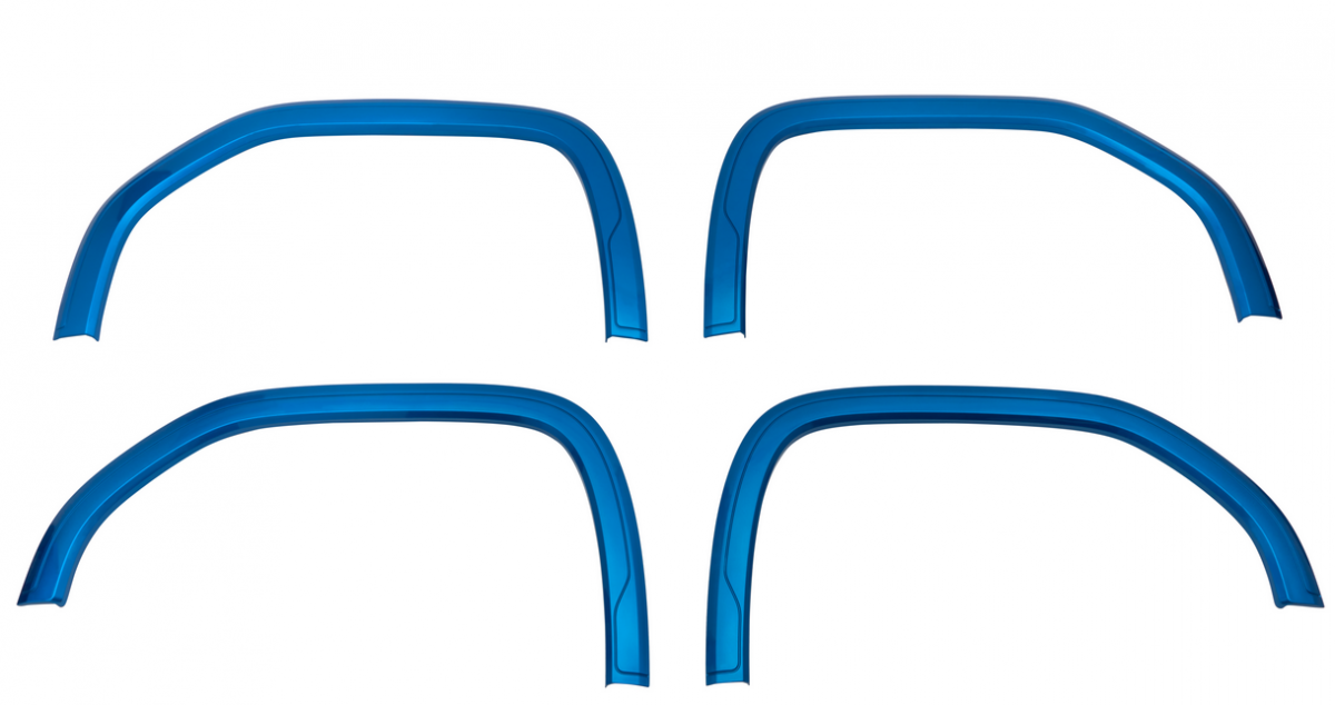 GMC fender flares - front & rear, dynamic blue metallic 85557828