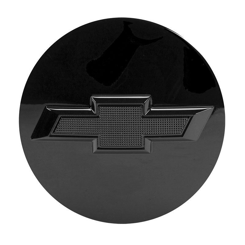 Chevrolet centre cap - black with black bowtie logo for 2019 silverado 1500 84388541