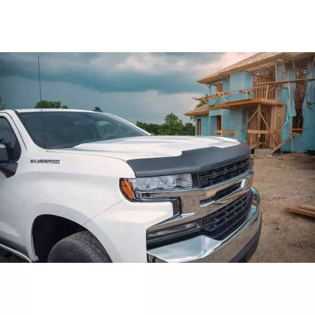 Chevrolet Moulded Hood Protector - Associated Accessories, Aeroskin, Smoke Black for 2020-2022 Silverado 1500 19417396