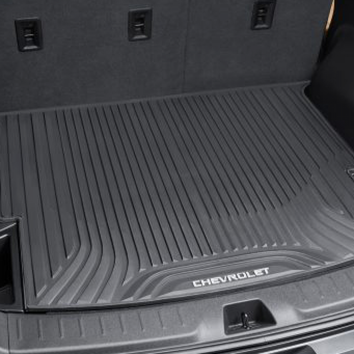 Chevrolet cargo mat - premium all-weather, chevrolet script, jet black 84148095