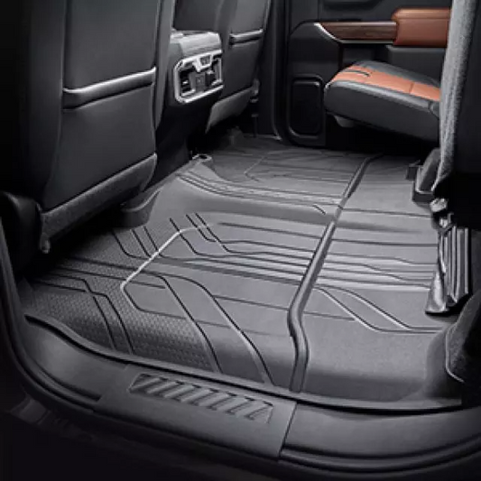 Chevrolet Floor Liners - Second-Row Premium All Weather, Jet Black for2019-2023 Silverado 1500, 2500 HD, 3500 HD 843336355