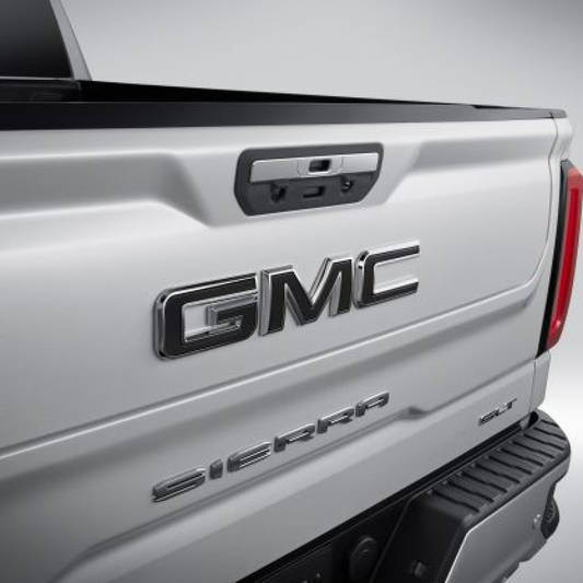 GMC exterior emblems - gmc, with multipro tailgate, black 84364354