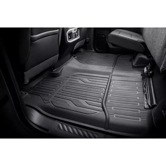 GMC Premium All Weather Floor Liners - Second-RowJet Black for 2019-2023 GMC Sierra 3500 HD 84375015