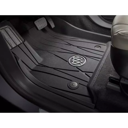 Buick Premium All Weather Floor Liners - Front in Ebony for 2019- 2023 Buick Enclave 8452281222