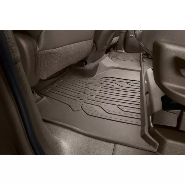 2024 Yukon Second-Row Interlocking Premium All-Weather Floor Liners in Very Dark Ash Gray 84646727