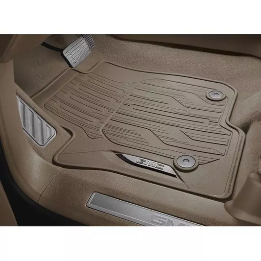 Script 84701526 2024 Yukon First-Row Premium All-Weather Floor Mats in Teak 84701526