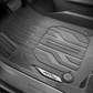 GMC floor liners - front premium all weather, at4 logo, jet black 84710955