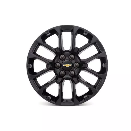 Chevrolet 22 inch Wheel - Split Spoke, Gloss Black for 2022-2023 Silverado 1500 84802386