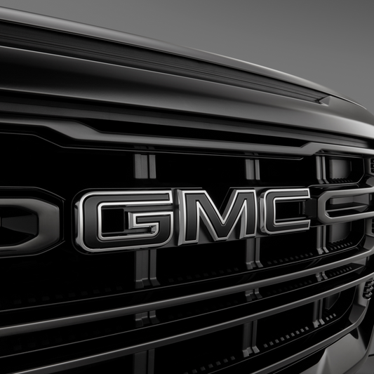 GMC exterior emblems - gmc, black 84907452